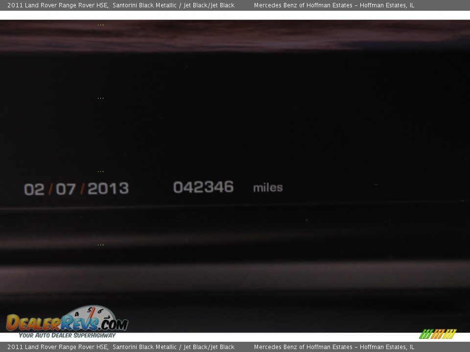 2011 Land Rover Range Rover HSE Santorini Black Metallic / Jet Black/Jet Black Photo #26