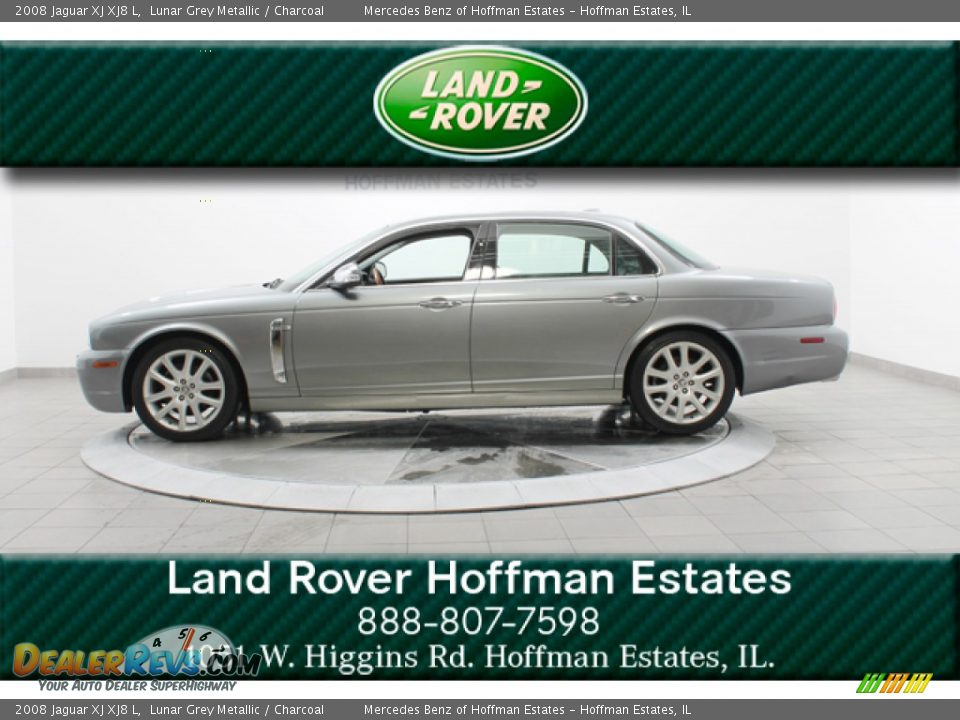 2008 Jaguar XJ XJ8 L Lunar Grey Metallic / Charcoal Photo #2