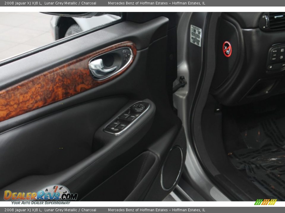 2008 Jaguar XJ XJ8 L Lunar Grey Metallic / Charcoal Photo #17