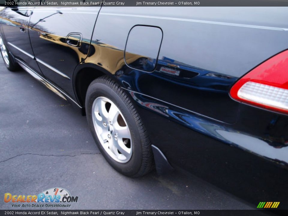 2002 Honda Accord EX Sedan Nighthawk Black Pearl / Quartz Gray Photo #4