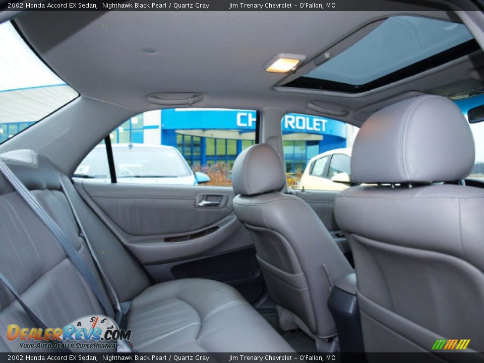 2002 Honda Accord EX Sedan Nighthawk Black Pearl / Quartz Gray Photo #9