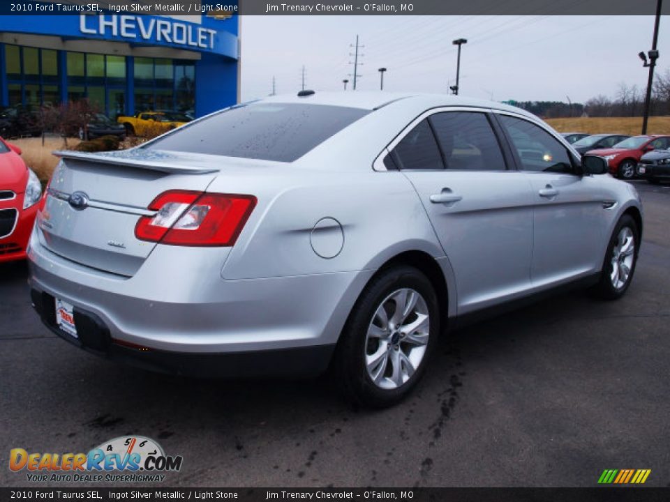 2010 Ford Taurus SEL Ingot Silver Metallic / Light Stone Photo #3