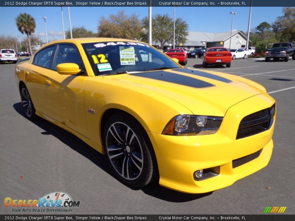 2012 Dodge Charger SRT8 Super Bee Stinger Yellow / Black/Super Bee Stripes Photo #10