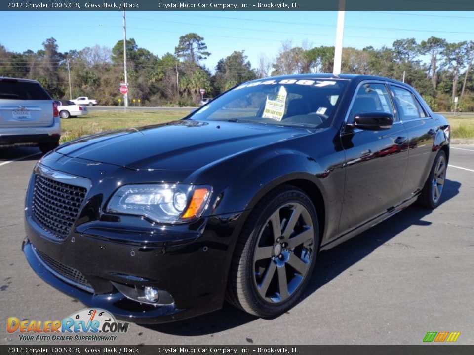 2012 Chrysler 300 SRT8 Gloss Black / Black Photo #1
