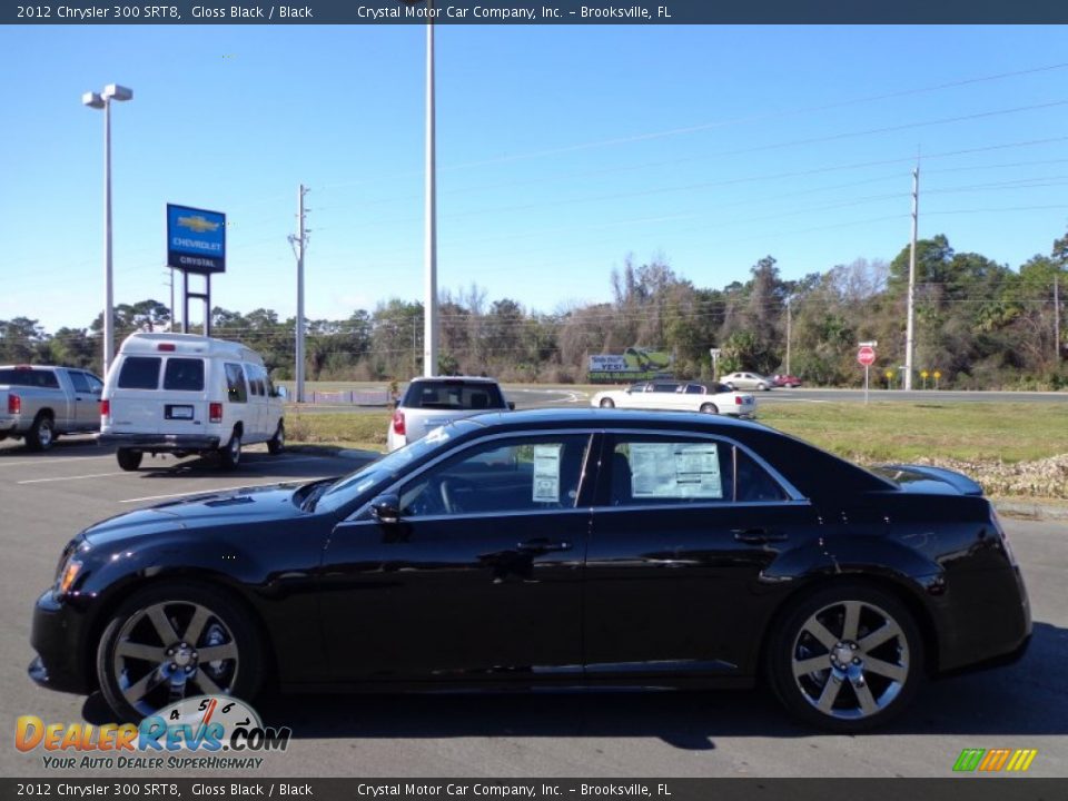 2012 Chrysler 300 SRT8 Gloss Black / Black Photo #2