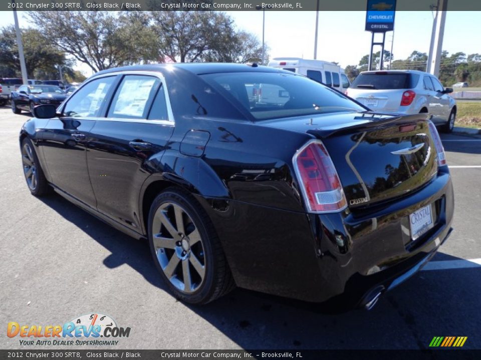2012 Chrysler 300 SRT8 Gloss Black / Black Photo #3