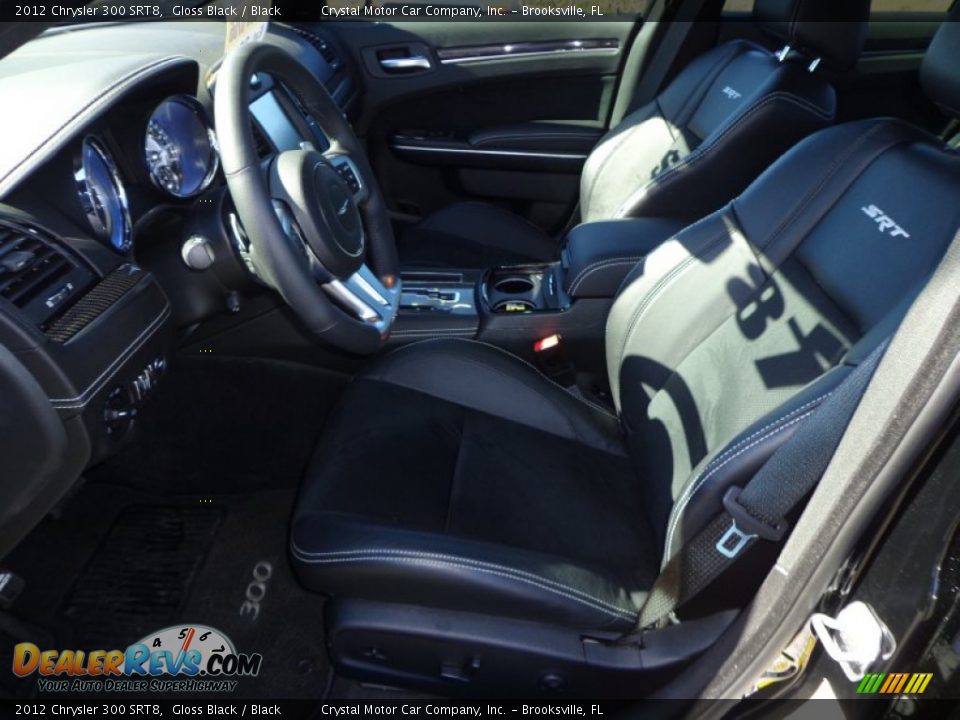 2012 Chrysler 300 SRT8 Gloss Black / Black Photo #4