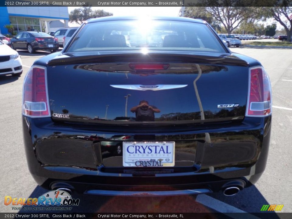 2012 Chrysler 300 SRT8 Gloss Black / Black Photo #7