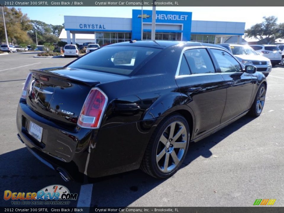 2012 Chrysler 300 SRT8 Gloss Black / Black Photo #8