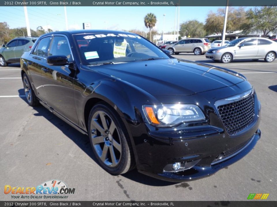 2012 Chrysler 300 SRT8 Gloss Black / Black Photo #10