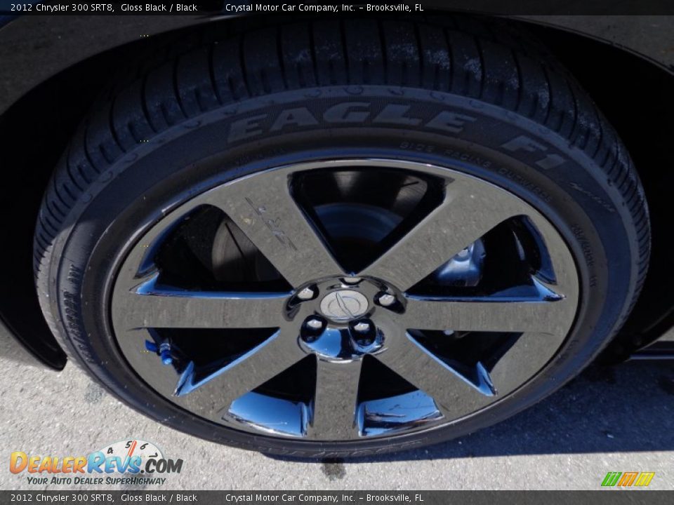2012 Chrysler 300 SRT8 Gloss Black / Black Photo #14