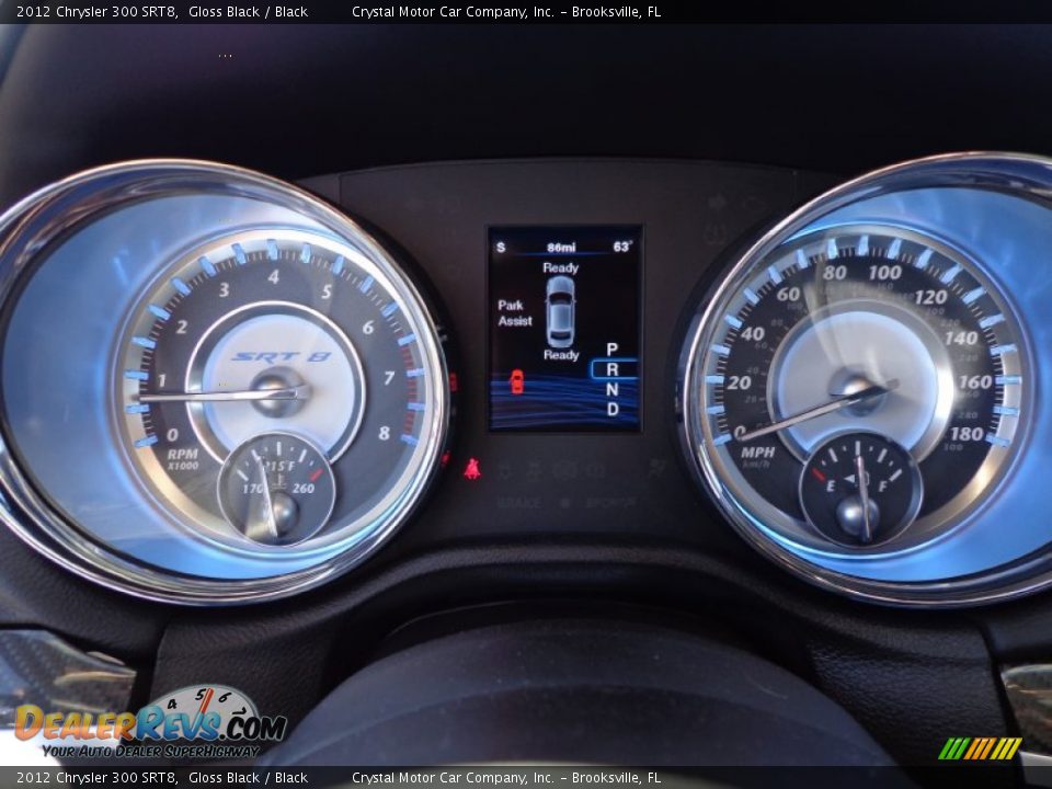 2012 Chrysler 300 SRT8 Gloss Black / Black Photo #18