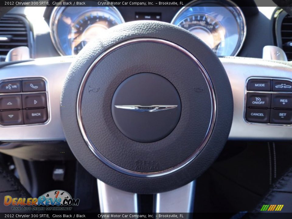 2012 Chrysler 300 SRT8 Gloss Black / Black Photo #22