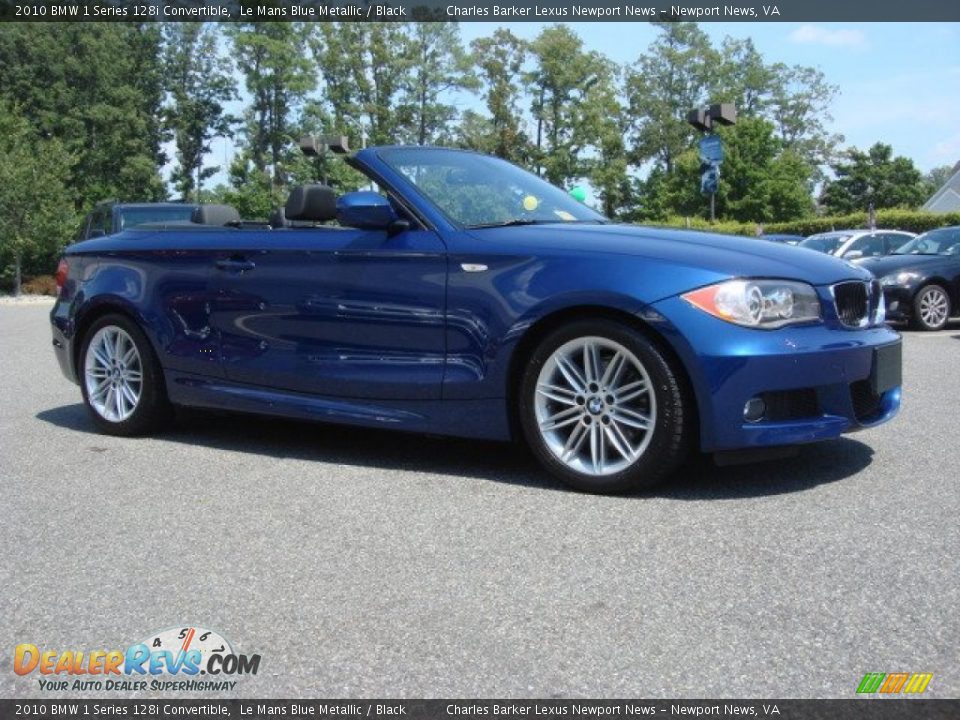 2010 BMW 1 Series 128i Convertible Le Mans Blue Metallic / Black Photo #2