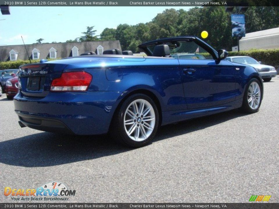 2010 BMW 1 Series 128i Convertible Le Mans Blue Metallic / Black Photo #4