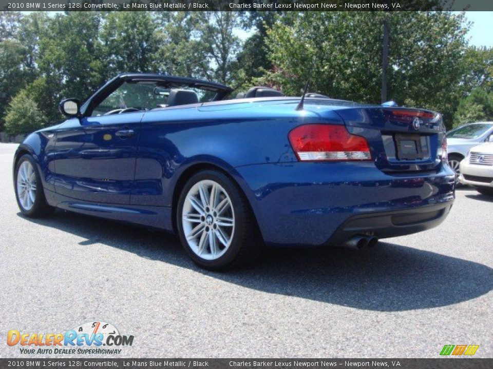 2010 BMW 1 Series 128i Convertible Le Mans Blue Metallic / Black Photo #5