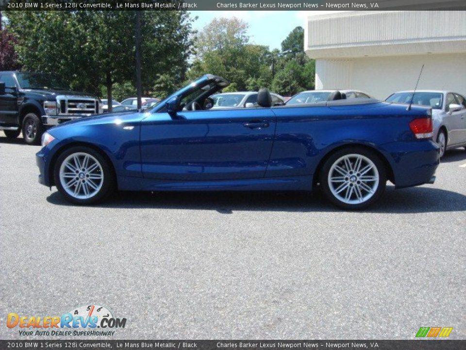 2010 BMW 1 Series 128i Convertible Le Mans Blue Metallic / Black Photo #6