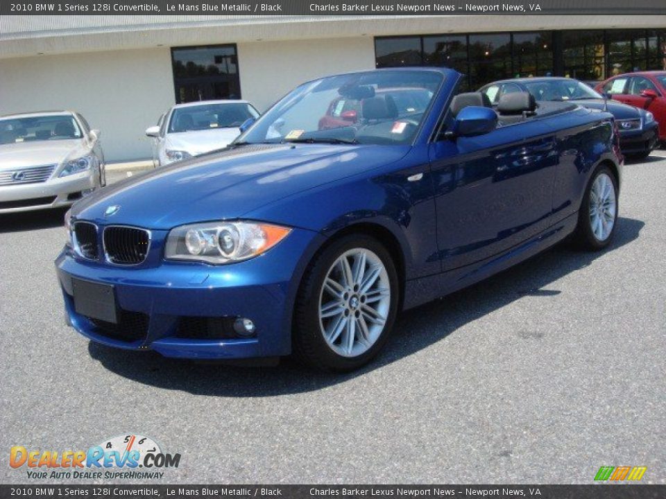 2010 BMW 1 Series 128i Convertible Le Mans Blue Metallic / Black Photo #7