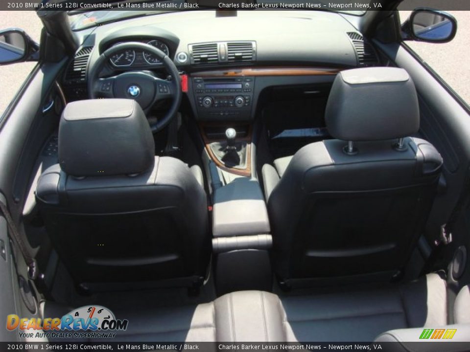 2010 BMW 1 Series 128i Convertible Le Mans Blue Metallic / Black Photo #11