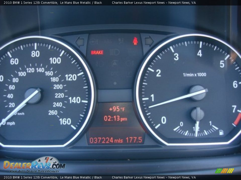 2010 BMW 1 Series 128i Convertible Le Mans Blue Metallic / Black Photo #13