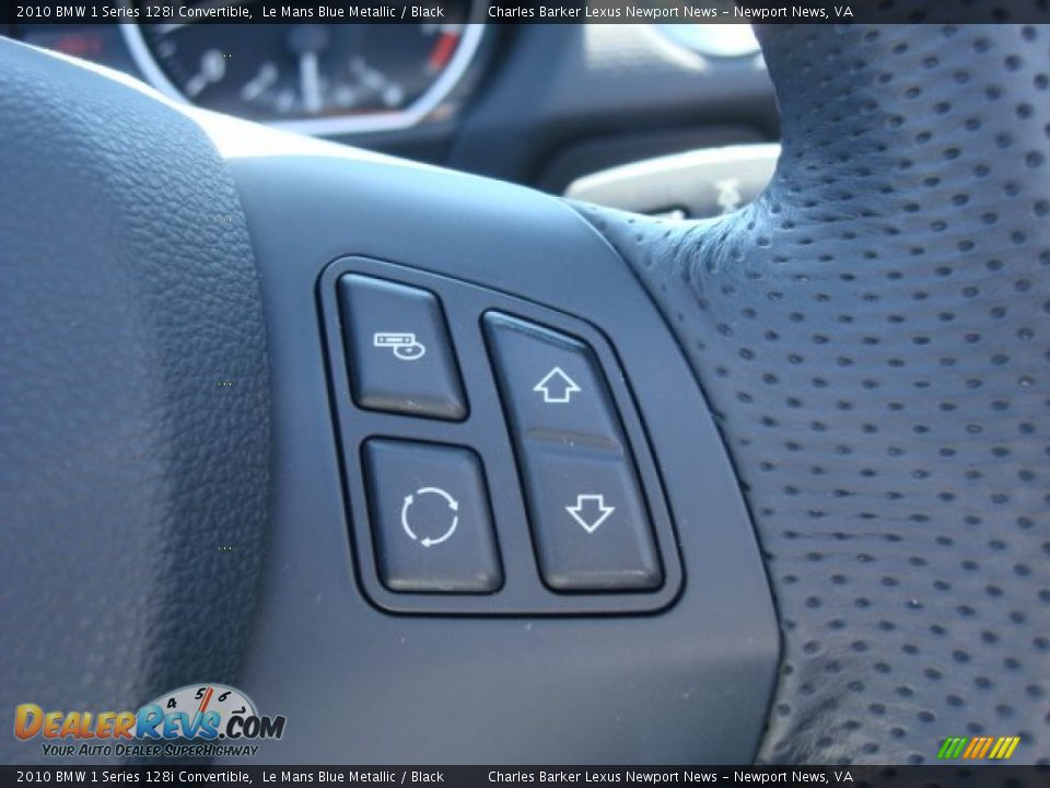 2010 BMW 1 Series 128i Convertible Le Mans Blue Metallic / Black Photo #21