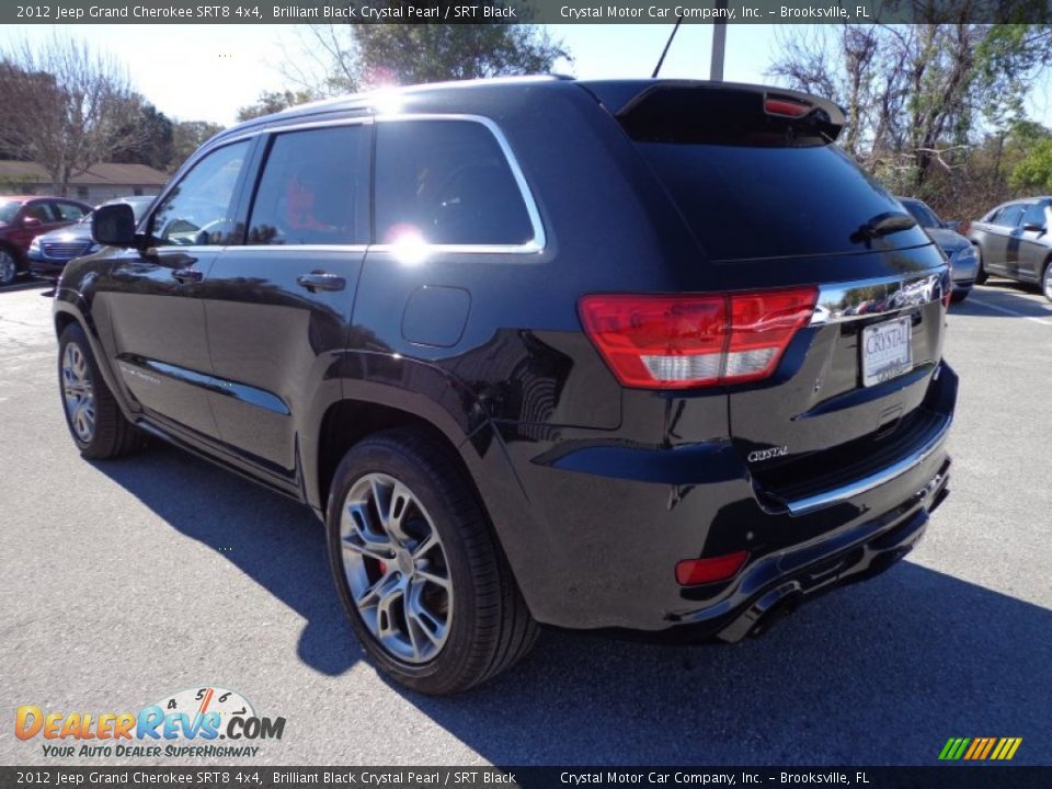 2012 Jeep Grand Cherokee SRT8 4x4 Brilliant Black Crystal Pearl / SRT Black Photo #3