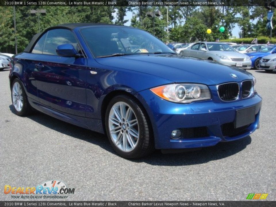 2010 BMW 1 Series 128i Convertible Le Mans Blue Metallic / Black Photo #26