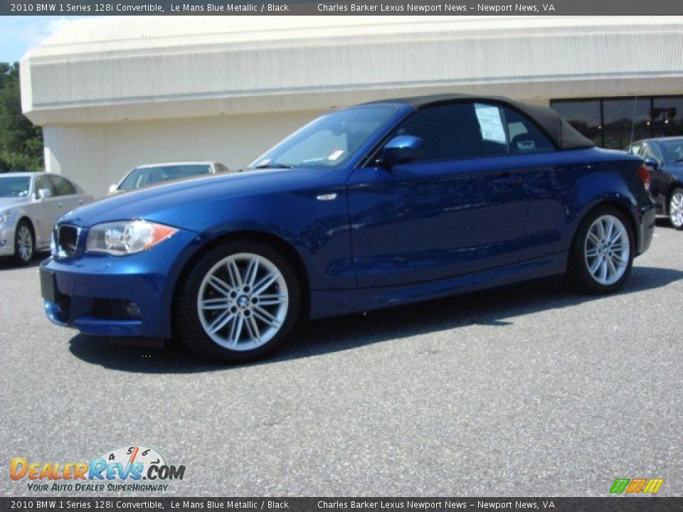 2010 BMW 1 Series 128i Convertible Le Mans Blue Metallic / Black Photo #27