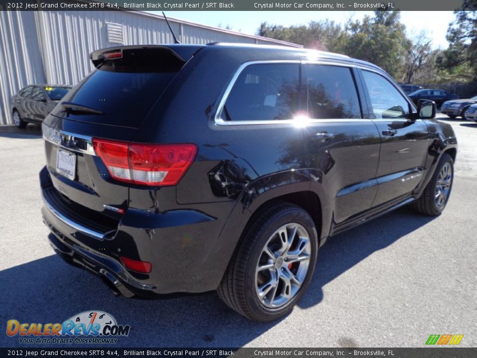 2012 Jeep Grand Cherokee SRT8 4x4 Brilliant Black Crystal Pearl / SRT Black Photo #9