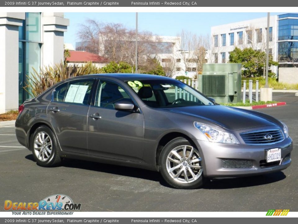2009 Infiniti G 37 Journey Sedan Platinum Graphite / Graphite Photo #1