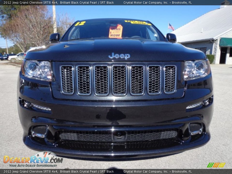 2012 Jeep Grand Cherokee SRT8 4x4 Brilliant Black Crystal Pearl / SRT Black Photo #14