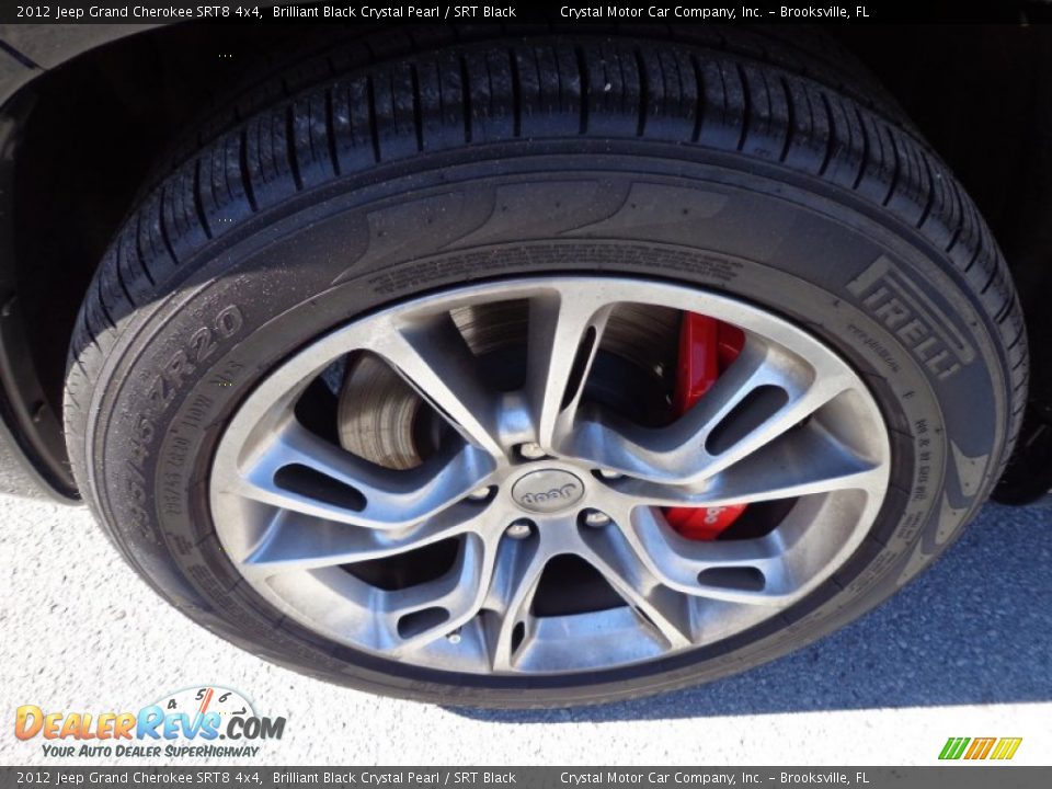 2012 Jeep Grand Cherokee SRT8 4x4 Brilliant Black Crystal Pearl / SRT Black Photo #15