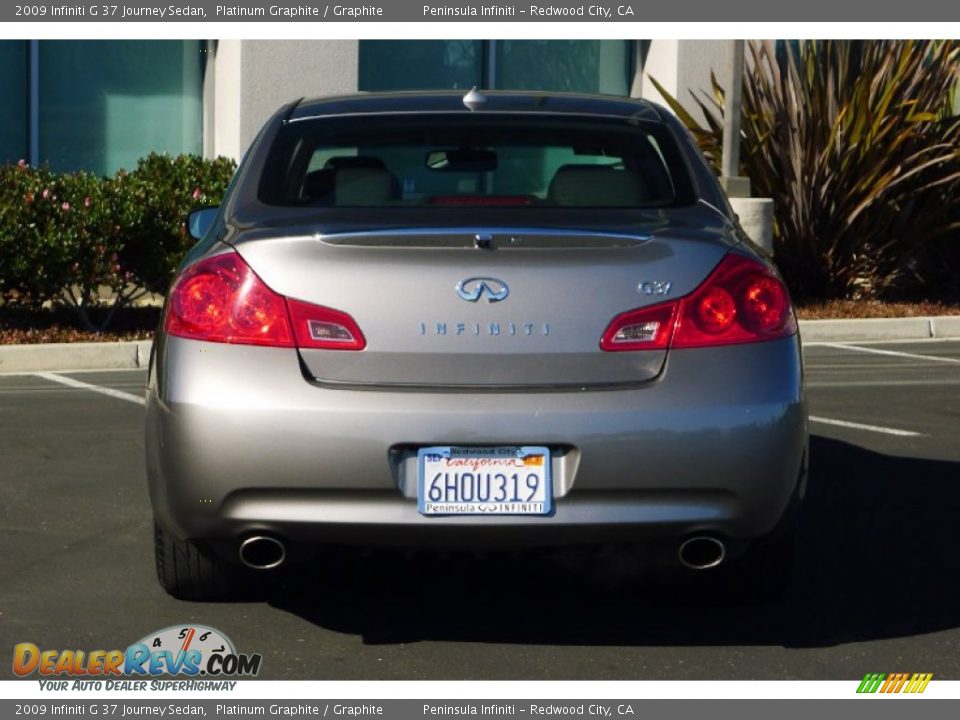 2009 Infiniti G 37 Journey Sedan Platinum Graphite / Graphite Photo #6