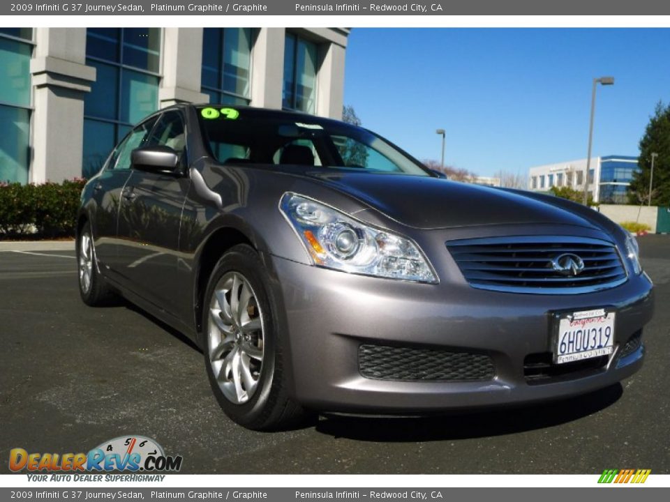 2009 Infiniti G 37 Journey Sedan Platinum Graphite / Graphite Photo #7