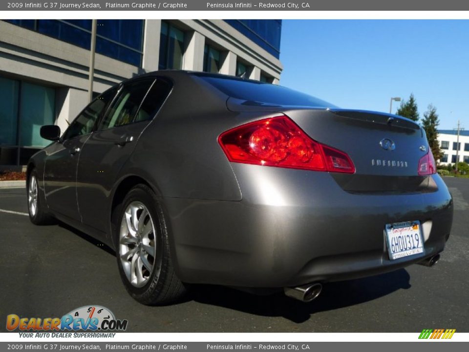 2009 Infiniti G 37 Journey Sedan Platinum Graphite / Graphite Photo #8