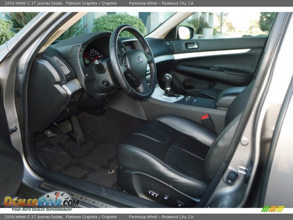 2009 Infiniti G 37 Journey Sedan Platinum Graphite / Graphite Photo #9
