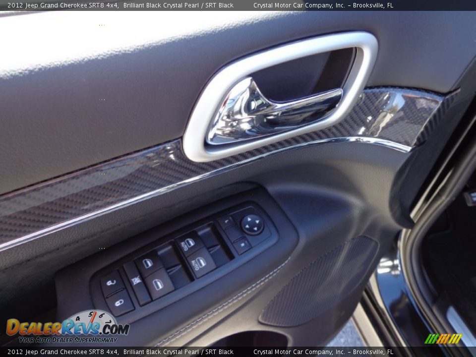 2012 Jeep Grand Cherokee SRT8 4x4 Brilliant Black Crystal Pearl / SRT Black Photo #19