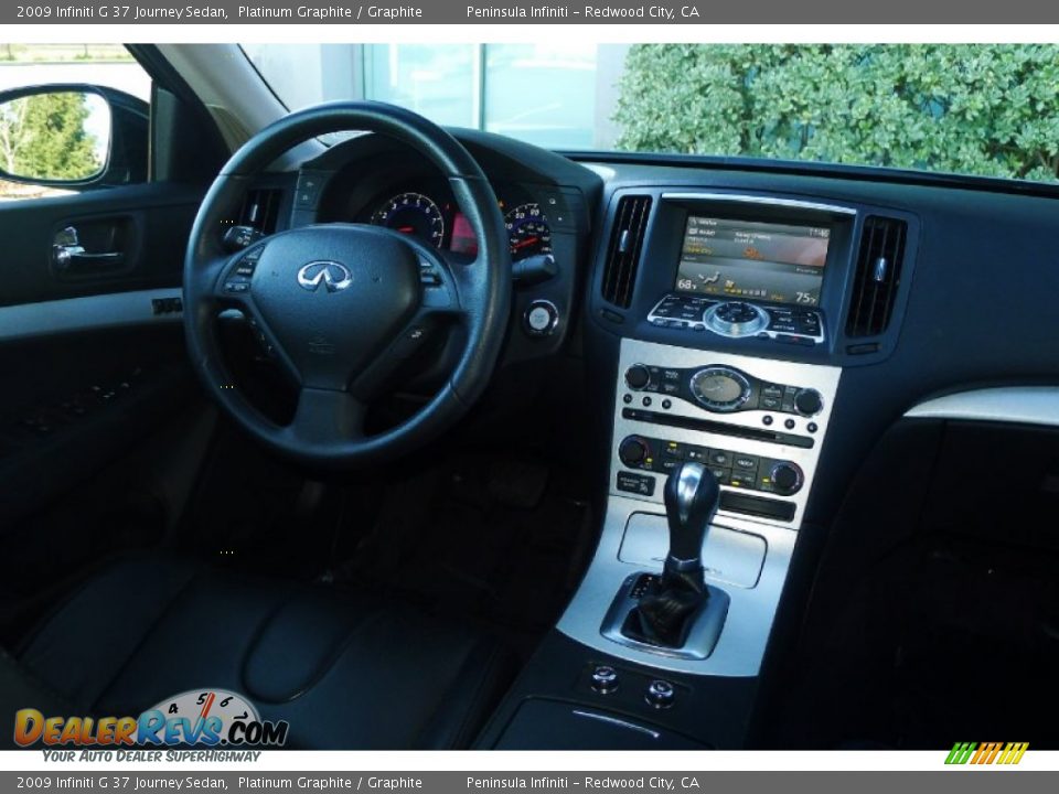 2009 Infiniti G 37 Journey Sedan Platinum Graphite / Graphite Photo #11