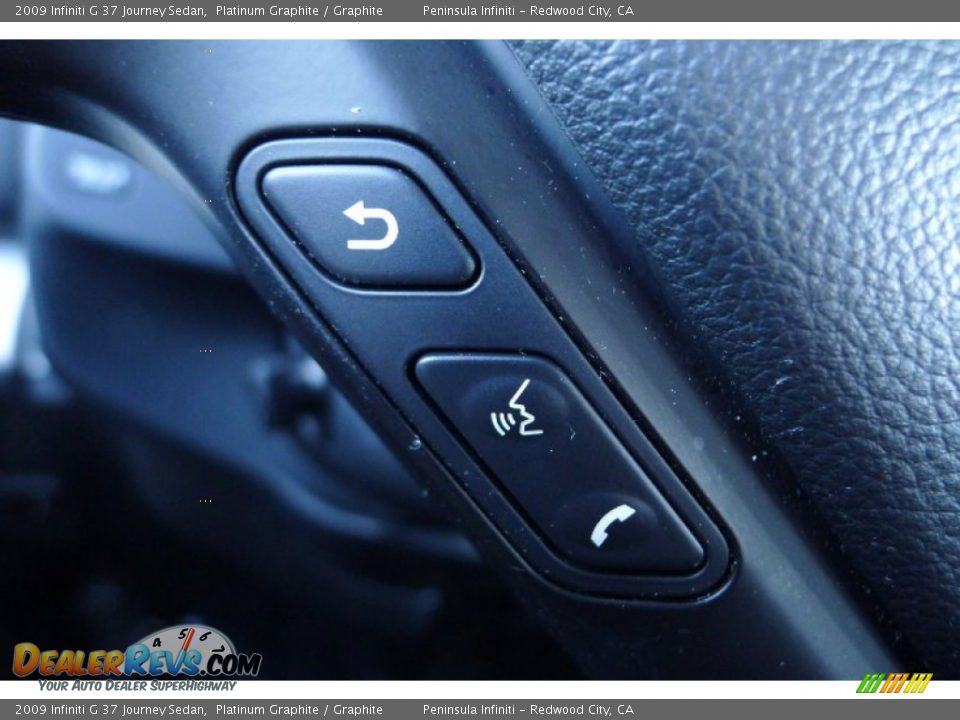 2009 Infiniti G 37 Journey Sedan Platinum Graphite / Graphite Photo #14