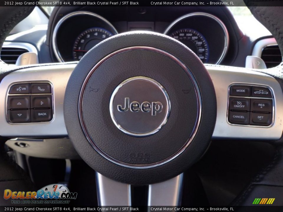 2012 Jeep Grand Cherokee SRT8 4x4 Brilliant Black Crystal Pearl / SRT Black Photo #24