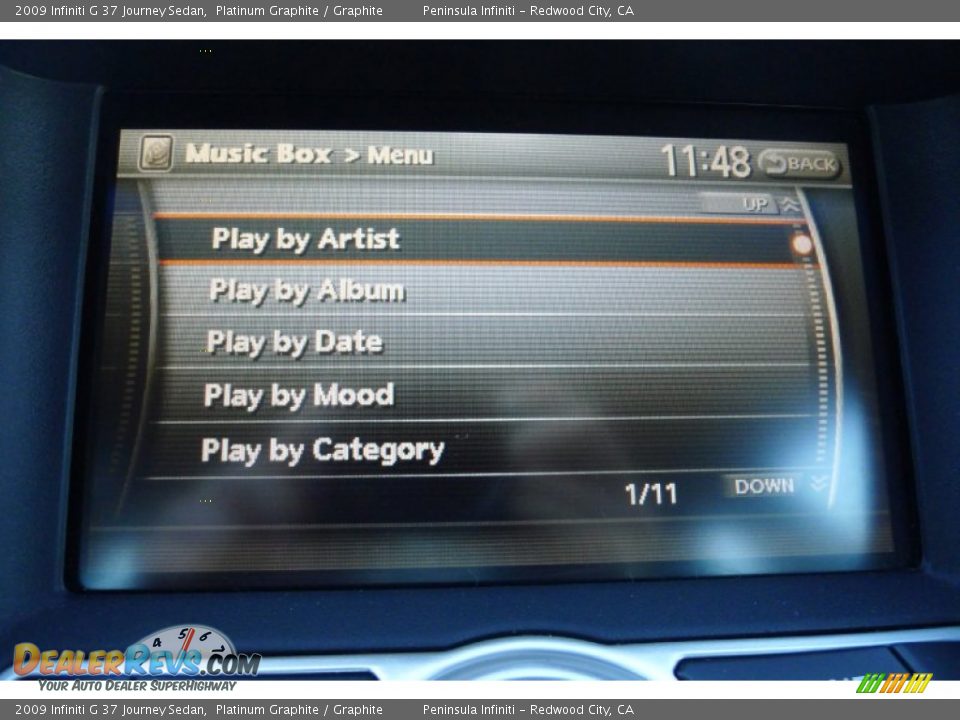 2009 Infiniti G 37 Journey Sedan Platinum Graphite / Graphite Photo #18