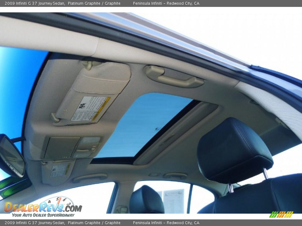 2009 Infiniti G 37 Journey Sedan Platinum Graphite / Graphite Photo #21