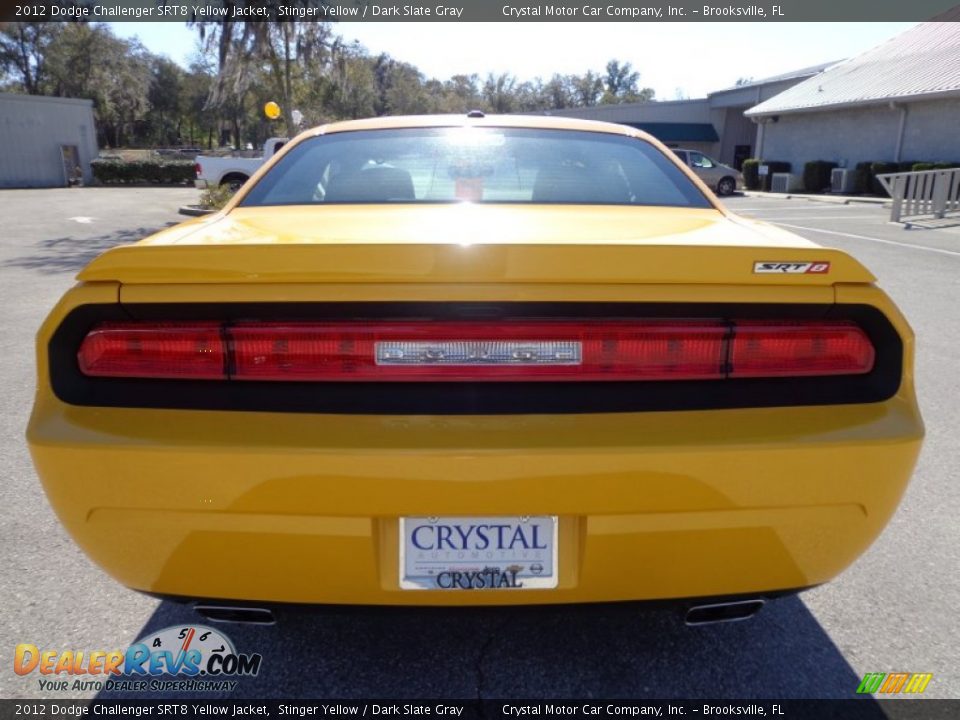 2012 Dodge Challenger SRT8 Yellow Jacket Stinger Yellow / Dark Slate Gray Photo #7