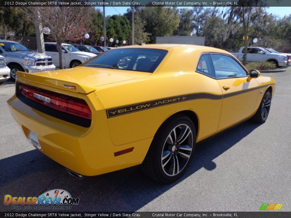 2012 Dodge Challenger SRT8 Yellow Jacket Stinger Yellow / Dark Slate Gray Photo #8