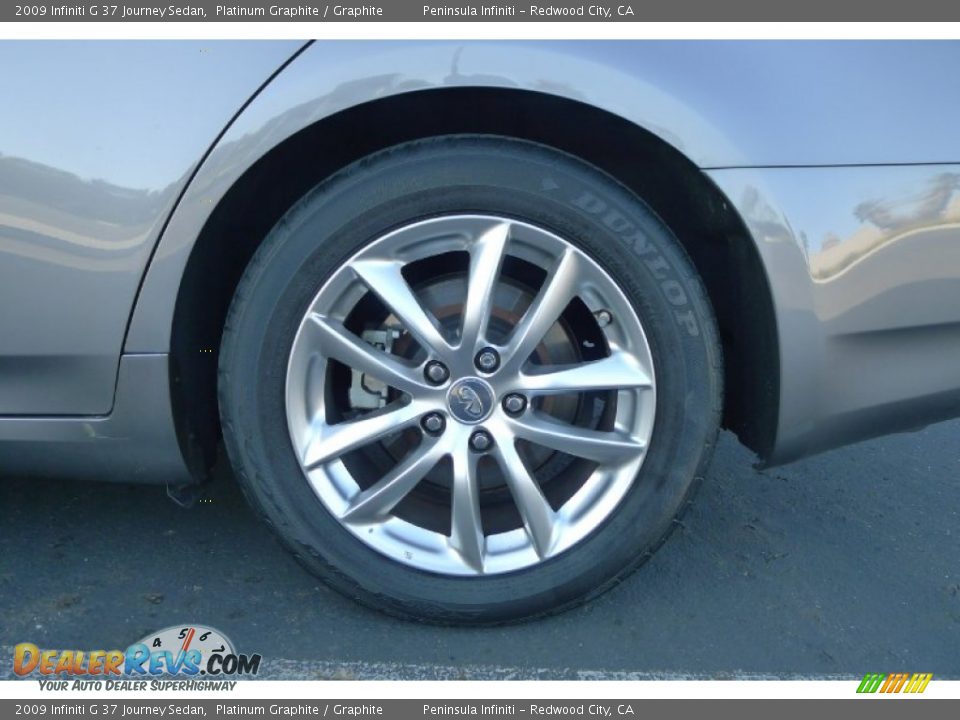 2009 Infiniti G 37 Journey Sedan Platinum Graphite / Graphite Photo #26