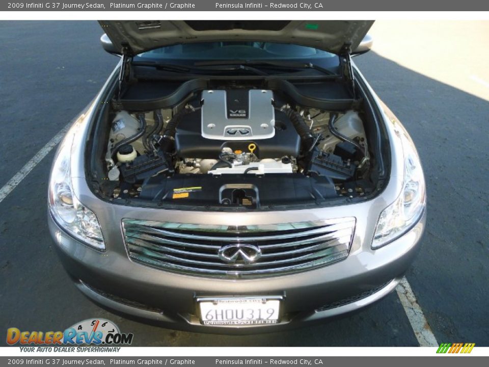2009 Infiniti G 37 Journey Sedan Platinum Graphite / Graphite Photo #27