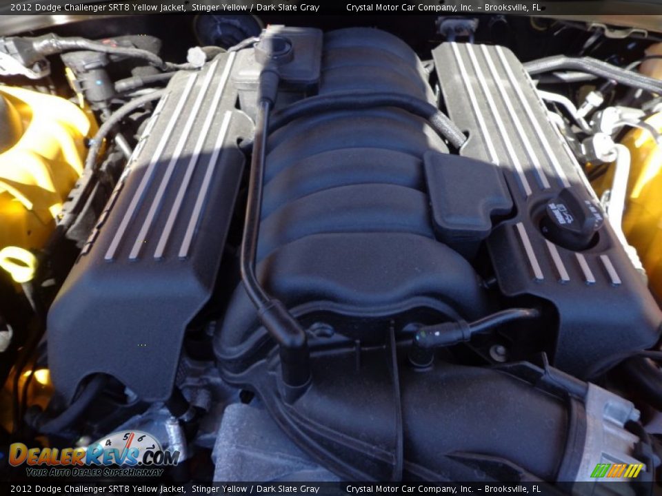 2012 Dodge Challenger SRT8 Yellow Jacket 6.4 Liter SRT HEMI OHV 16-Valve MDS V8 Engine Photo #16