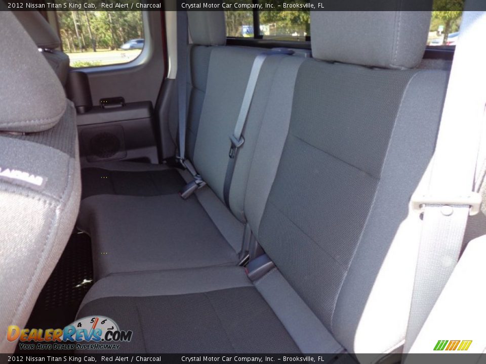 2012 Nissan Titan S King Cab Red Alert / Charcoal Photo #5