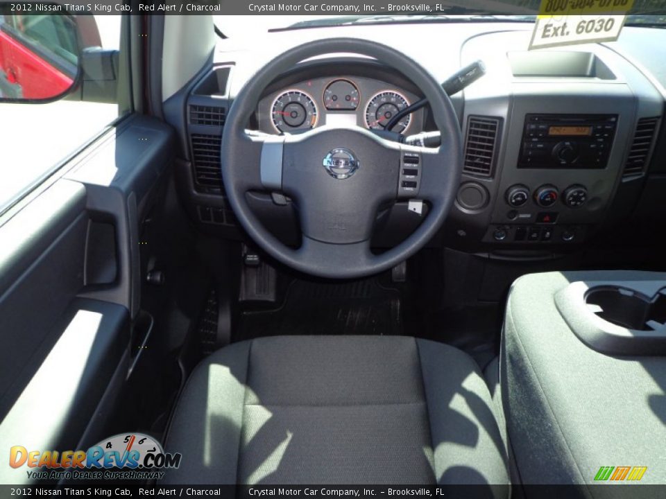 2012 Nissan Titan S King Cab Red Alert / Charcoal Photo #6