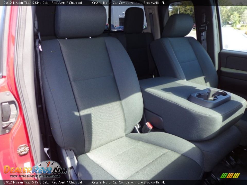 2012 Nissan Titan S King Cab Red Alert / Charcoal Photo #12